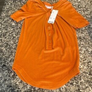 NWT URBAN OUTFITTERS Our From Under ribbed shirt